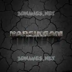 narsingam in Cracked Stone style - 3D name wallpaper