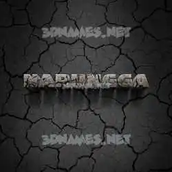 narungga in Cracked Stone style - 3D name wallpaper