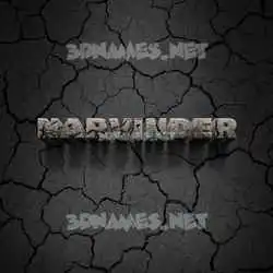 narvinder in Cracked Stone style - 3D name wallpaper