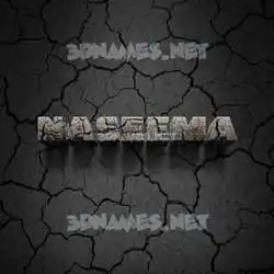 naseema in Cracked Stone style - 3D name wallpaper