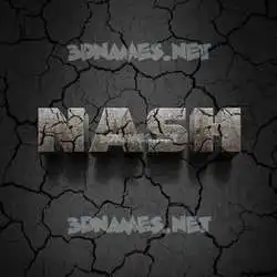 nash in Cracked Stone style - 3D name wallpaper