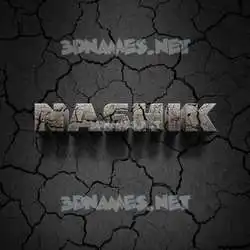 nashik in Cracked Stone style - 3D name wallpaper