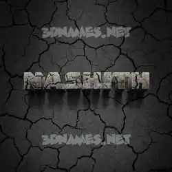 nashith in Cracked Stone style - 3D name wallpaper