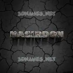 nasirdon in Cracked Stone style - 3D name wallpaper