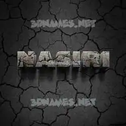 nasiri in Cracked Stone style - 3D name wallpaper