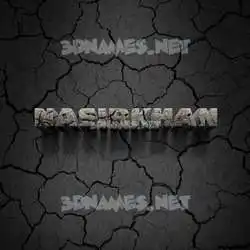 nasirkhan in Cracked Stone style - 3D name wallpaper