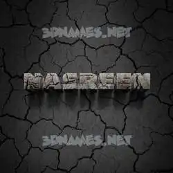 nasreen in Cracked Stone style - 3D name wallpaper