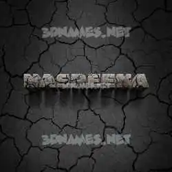 nasreena in Cracked Stone style - 3D name wallpaper