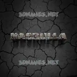 nasrulla in Cracked Stone style - 3D name wallpaper