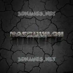 nasruwloh in Cracked Stone style - 3D name wallpaper