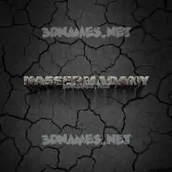 nassermadany in Cracked Stone style - 3D name wallpaper
