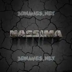 nassima in Cracked Stone style - 3D name wallpaper