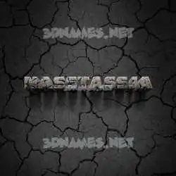 nasstassja in Cracked Stone style - 3D name wallpaper