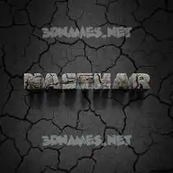 nasthar in Cracked Stone style - 3D name wallpaper