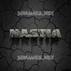 nastia in Cracked Stone style - 3D name wallpaper