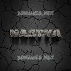 nastya in Cracked Stone style - 3D name wallpaper