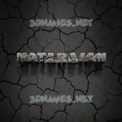 natarajan in Cracked Stone style - 3D name wallpaper
