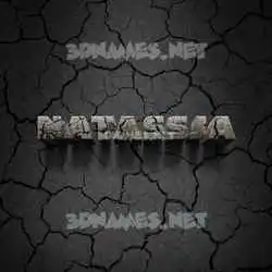 natassja in Cracked Stone style - 3D name wallpaper