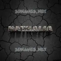 nathalia in Cracked Stone style - 3D name wallpaper