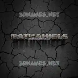 nathaniels in Cracked Stone style - 3D name wallpaper
