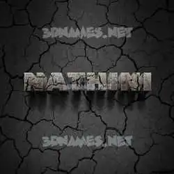 nathini in Cracked Stone style - 3D name wallpaper