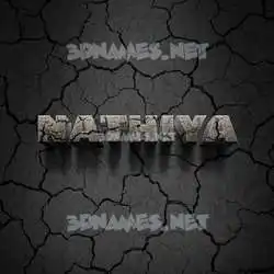 nathiya in Cracked Stone style - 3D name wallpaper