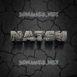 natsu in Cracked Stone style - 3D name wallpaper