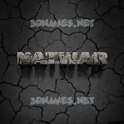 natwar in Cracked Stone style - 3D name wallpaper