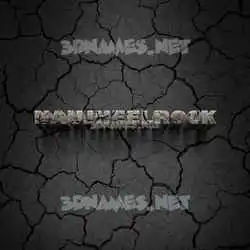 naujheelrock in Cracked Stone style - 3D name wallpaper