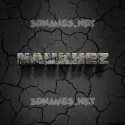 naukhez in Cracked Stone style - 3D name wallpaper