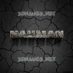 nauman in Cracked Stone style - 3D name wallpaper