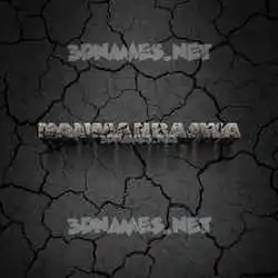 naumanbajwa in Cracked Stone style - 3D name wallpaper