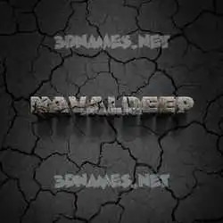 navaldeep in Cracked Stone style - 3D name wallpaper
