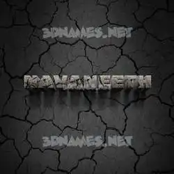 navaneeth in Cracked Stone style - 3D name wallpaper