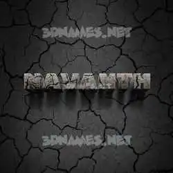 navanth in Cracked Stone style - 3D name wallpaper