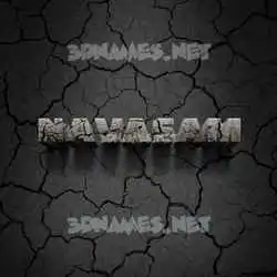 navasam in Cracked Stone style - 3D name wallpaper