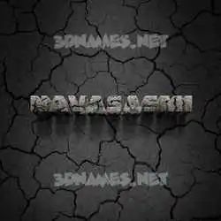 navasasmi in Cracked Stone style - 3D name wallpaper