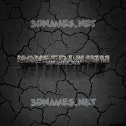 naveedanjum in Cracked Stone style - 3D name wallpaper