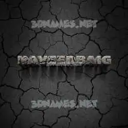 naveedbaig in Cracked Stone style - 3D name wallpaper