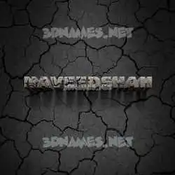naveedshah in Cracked Stone style - 3D name wallpaper