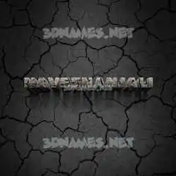 naveenanjali in Cracked Stone style - 3D name wallpaper
