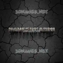 naveenkazmi in Cracked Stone style - 3D name wallpaper