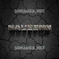 naveenn in Cracked Stone style - 3D name wallpaper