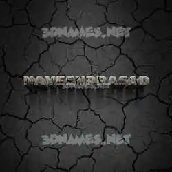 naveenprasad in Cracked Stone style - 3D name wallpaper