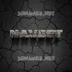 naveet in Cracked Stone style - 3D name wallpaper