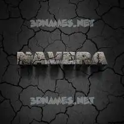 navera in Cracked Stone style - 3D name wallpaper
