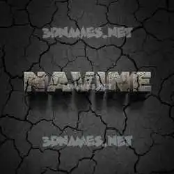 navine in Cracked Stone style - 3D name wallpaper