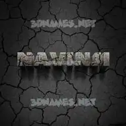 navinji in Cracked Stone style - 3D name wallpaper