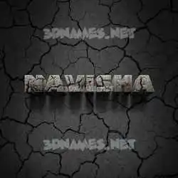 navisha in Cracked Stone style - 3D name wallpaper