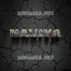 naviya in Cracked Stone style - 3D name wallpaper